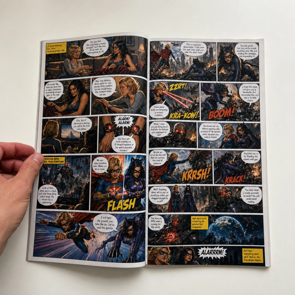 Beispiel eines personalisierten Comics