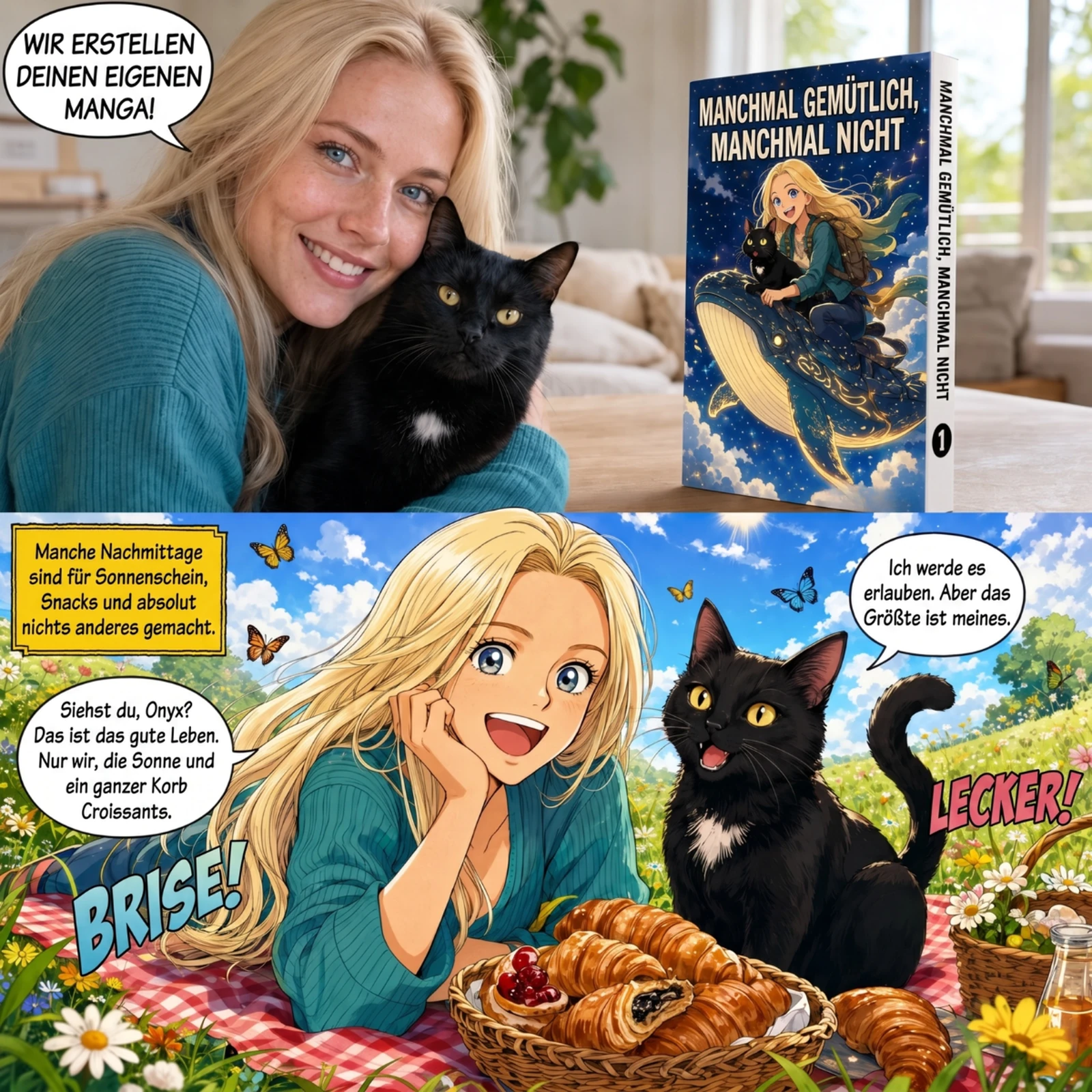 Beispiel eines personalisierten Mangas