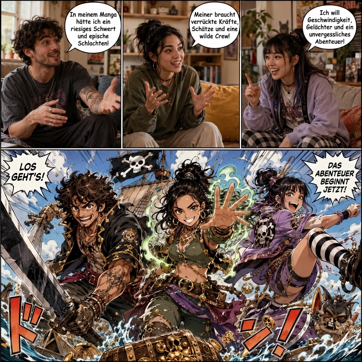 Beispiel eines personalisierten Mangas